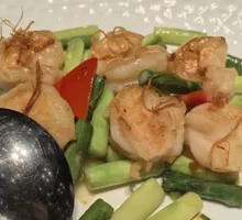 Stir-fried Fresh Bamboo Shoots with Tiger Shrimp Balls
