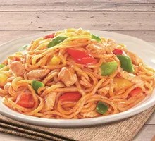 Spicy Three-Pepper Chicken Noodles