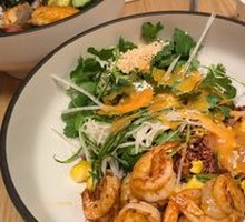 Thai Shrimp Bowl with Spicy Lime Water