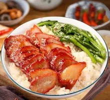 Golden Pig Neck Char Siu Rice