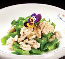 Fresh桃仁 with Dragon Beans