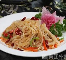 Braised Donkey Tripe with Green Onion