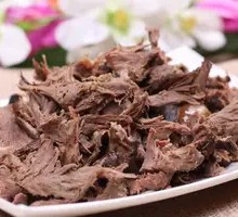 Grilled Pork Heart, Shredded