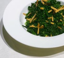 Fragrant Tofu with Mulberry Shoots