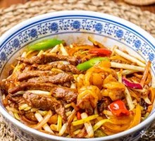 牛肉虾仁拌饭