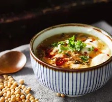 Three-Flavor Noodle Soup with Tofu Pudding