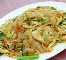 Egg and Sausage Fried Rice Noodles