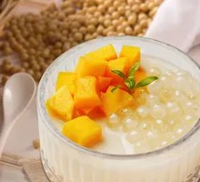 Mango Taro Popping Bubbles Ice Tofu Flower