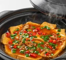 Braised Soft Tofu in Clay Pot