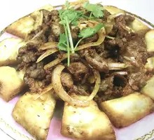 Naan Wrapped Grilled Meat