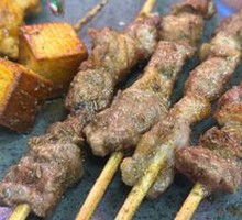 真炭烤鲜肉串