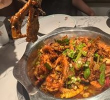 Duck and Shrimp Fusion Skillet