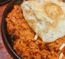 Kimchi Fried Rice with Cheese