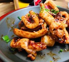 Grilled Squid with Star Accompaniment