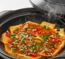 Braised Soft Tofu in Clay Pot