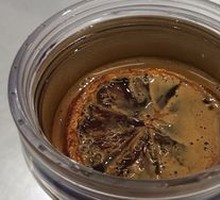 Clear Orange Iced Latte