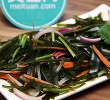 Cold-mixed kelp strands