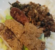 Sausage Chicken Cutlet Braised Pork Rice
