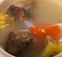 Delicious Bone Soup with Corn