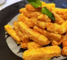 Salted Egg Yolk Taro Strips