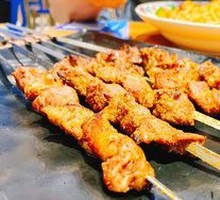 Lamb Skewers on Iron Rods