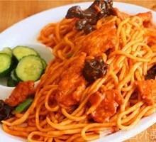 Pan-fried Meat Noodles