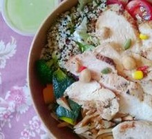 Grilled Chicken Breast with Shiitake Salad