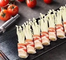 Pork and Enoki Roll