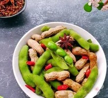 Spiced Peanut and Edamame Platter