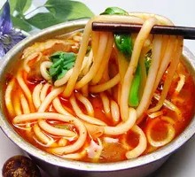 Spicy Kimchi Rice Noodles