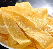 Oil-soaked tofu skin