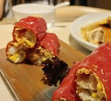 Golden Shrimp Red Rice Noodle Rolls