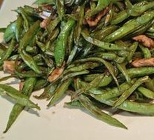 扁豆角炒肉丝