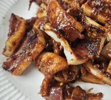 Grilled Squid on Iron Plate