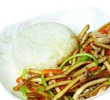 Fried Tofu with Pork Rice Bowl