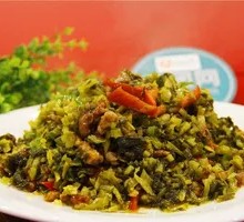 Pickled mustard greens with pork