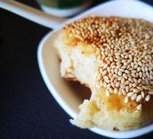 Freshly Baked Sesame Paste Meat Flatbread