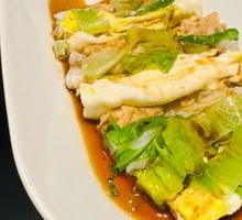 Egg and Pork Minced Rice Noodle Roll