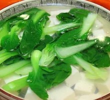Spinach Tofu Soup