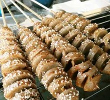 Fried Wheat Gluten Skewers