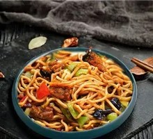 Fried Meat Noodles
