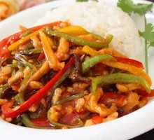 Fish-Flavored Shredded Pork Rice Bowl