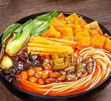 Fish tofu with snail rice noodles