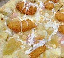 Sweet Pineapple Shrimp Pizza