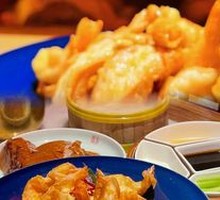 Pear-Encrusted Almond Shrimp