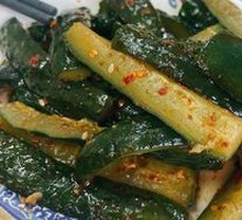 Sour Spicy Cucumber Strips