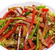 Stir-Fried Meat with Flatbread