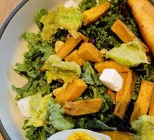 Pan-Seared Salmon Avocado Salad