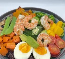Shrimp Sugar-Cream Egg Power Bowl
