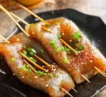 Juicy Taro Skin Skewers